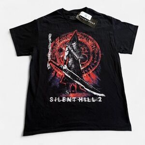 Silent Hill 2 T Shirt Pyramid Head Black GameStop Sz M Geeknet Horror Retro